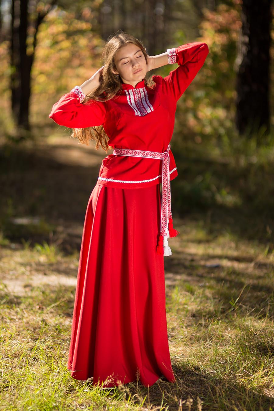 Underwear Women in Slavic costumes in Shuancheng