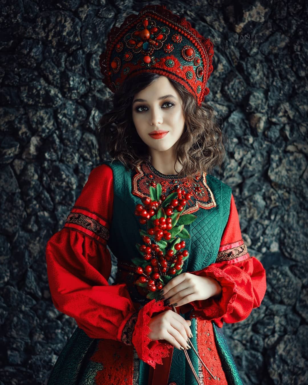 Nude girl Women in Slavic costumes in Shuancheng